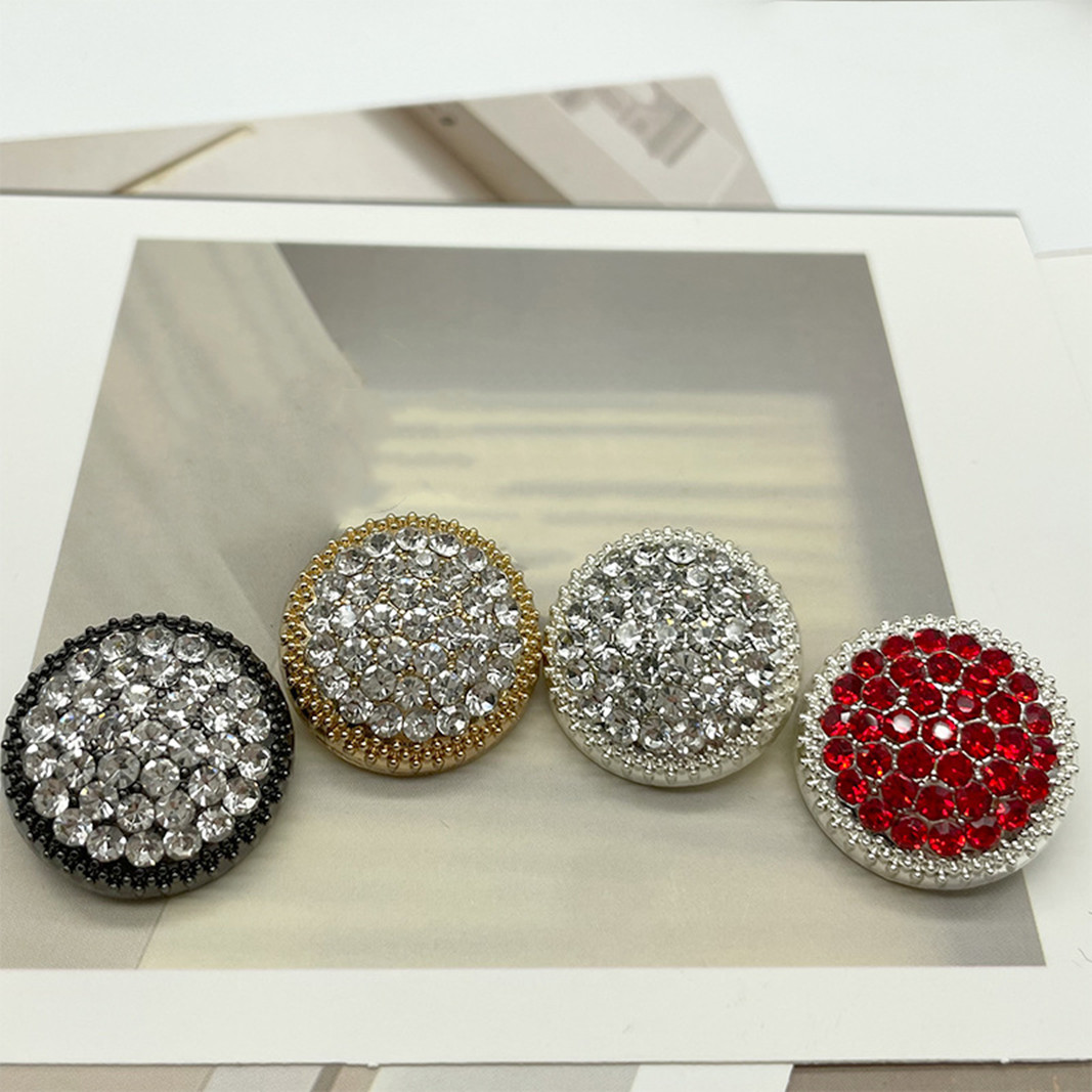 Button Hole Cutter - Luxcy โลหะ Rhinestone ปุ่ม 10 ชิ้น/ล็อต