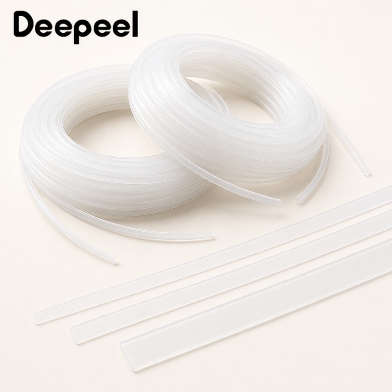 Textile Sewing Support - แถบพลาสติกใสสำหรับเสริมโครงคอร์เซ็ต ขนาด 10 เมตร หนา 6-12
