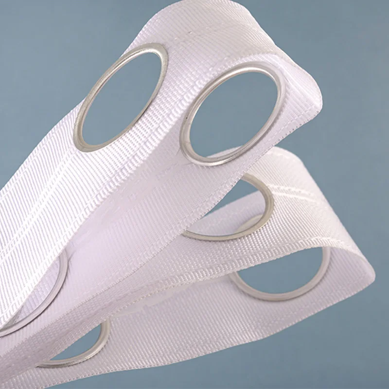 Sewing Eyelet Fabric - เทปเจาะรูตาไก่สำหรับม่านสีขาว ขนาด 10 ม. 15 ม.