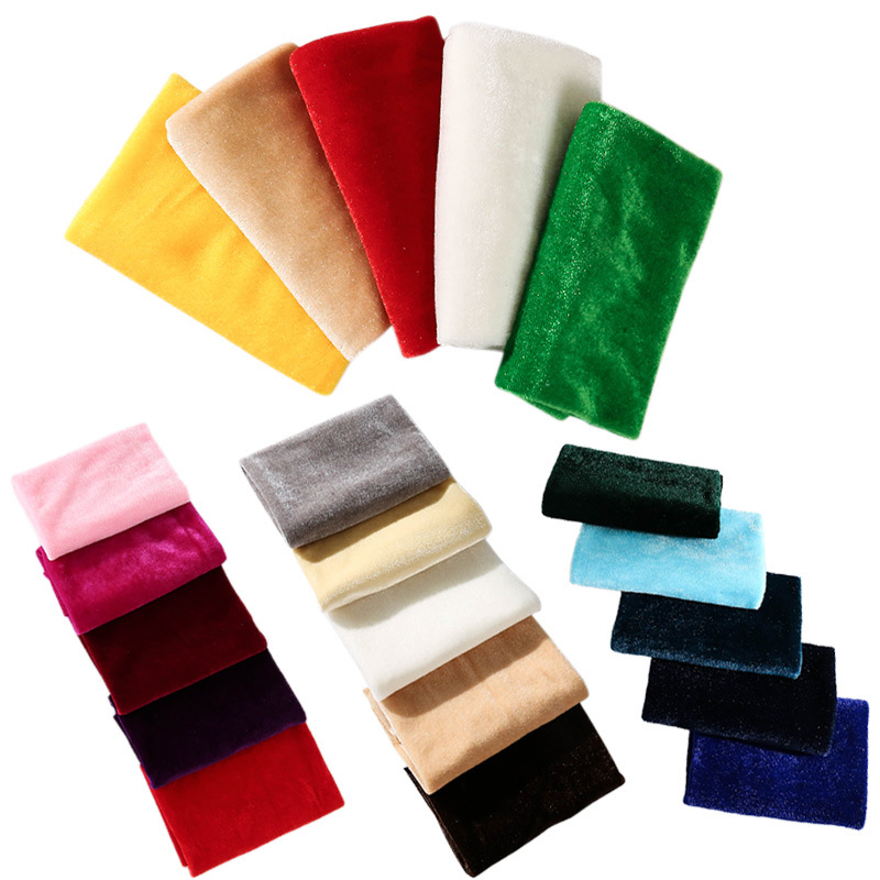 Sewing Velvet Fabric - 5Pcs 50X50ซม.สีผ้ากำมะหยี่ผ้าฝ้าย100% ผ้าสำหรับเสื้อผ้าหมวกเย็บเตียงแผ่นหมอน DIY Patchwork