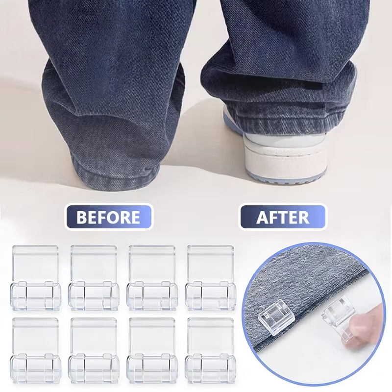 Sewing Technology - คลิปหนีบขาแบบซ่อนได้ 1~10 ชิ้น, คลิปหนีบขอบกางเกงกันลื่น, คลิปหนีบขอบกางเกงแบบแก้ไขเร็ว, ตัวปรับกางเกงแบบซ่อน,