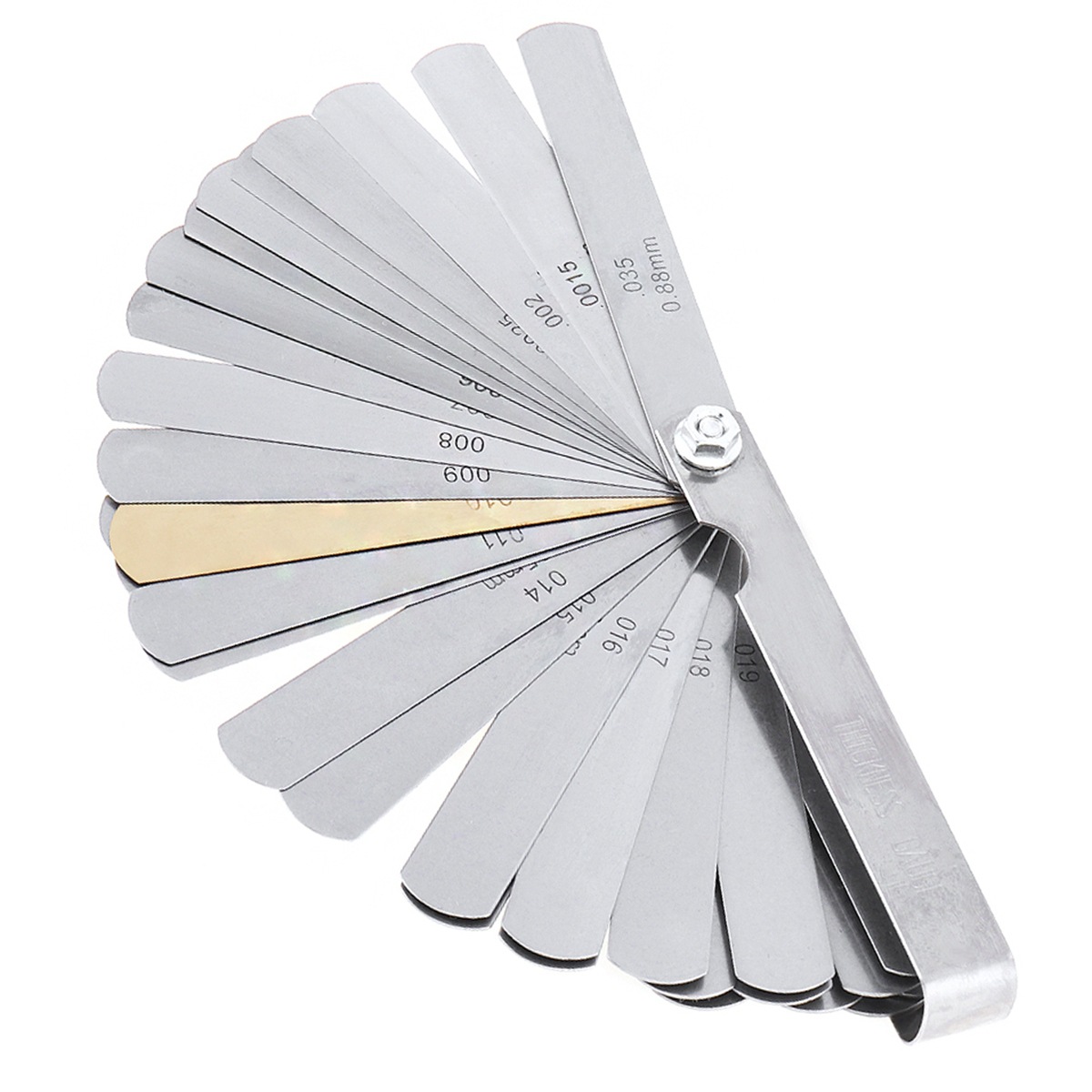 Seam Gauge Metal - 32 ชิ้น/เซ็ตกีตาร์ String วัดความสูงไม้บรรทัดสแตนเลสกีตาร์เครื่องวัดความหนาเครื่องมือวัดใบมีด Feeler Gauge