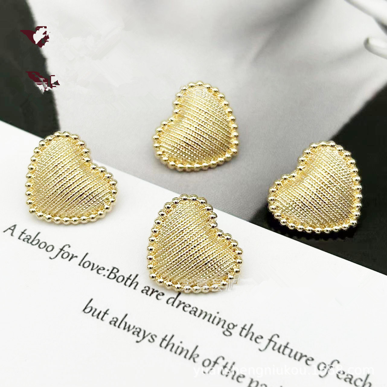 Button Hole Cutter - กระดุมโลหะรูปหัวใจ10ชิ้นกระดุมเย็บด้วยมือกระดุมเสื้อสเวตเตอร์กระดุมตกแต่งเสื้อถัก