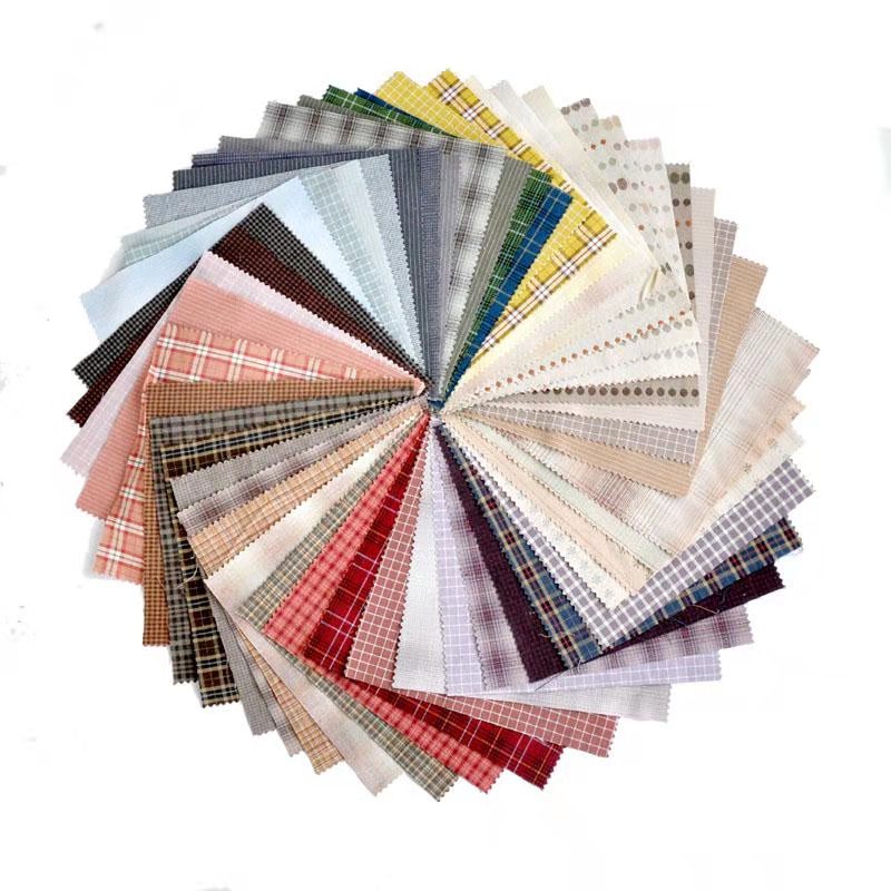Sewing Geotextile Fabric - ญี่ปุ่นเส้นด้าย-ย้อมผ้าทําด้วยมือ DIY Patchwork ผ้าฝ้าย 100% สําหรับเย็บเสื้อผ้าตุ๊กตาผ้านวมผ้า