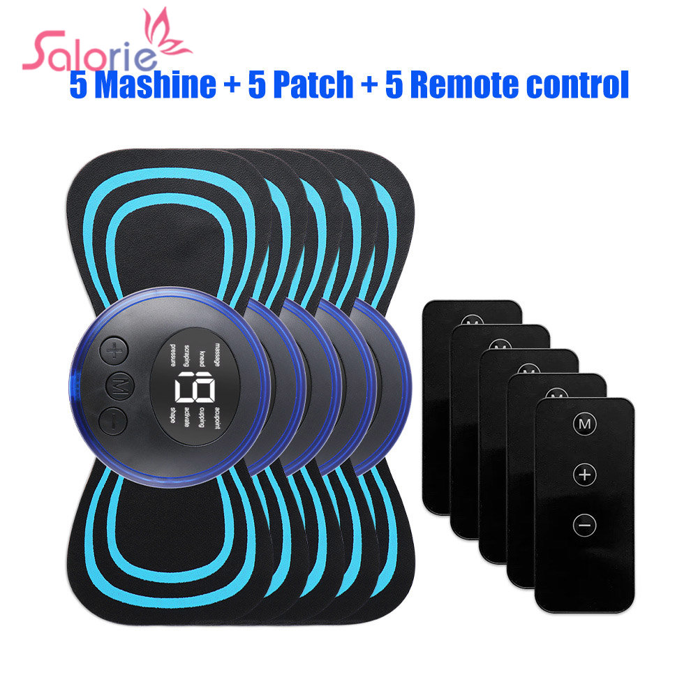 Shoulder Pad Set In - 5 ชิ้นชุดคอกลับนวดสติกเกอร์ EMS Pulse มินินวดไฟฟ้าสําหรับไหล่ขาปากมดลูก Body