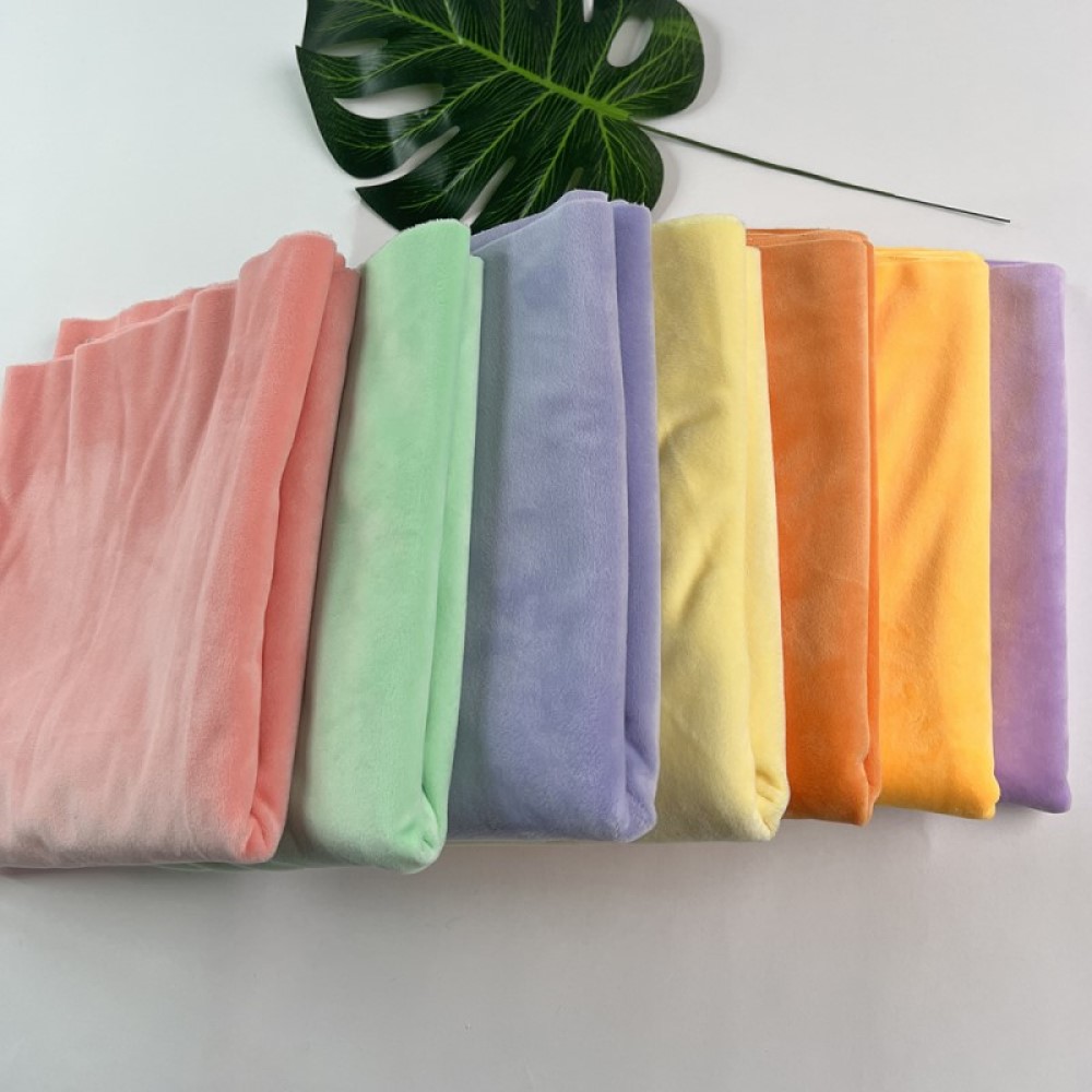 Textile For Sewing - ผ้าพลัชคริสตัลเนื้อนุ่มพิเศษ ความหนาแน่นสูง ขนาด 150 * 50