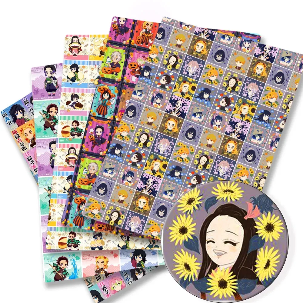 Sewing Production - ผ้าพิมพ์ลายการ์ตูนอนิเมะ ขนาด 140x50 ซม. ผ้าโพลีเอสเตอร์/ผ้าฝ้าย 100%/ผ้าซาติน