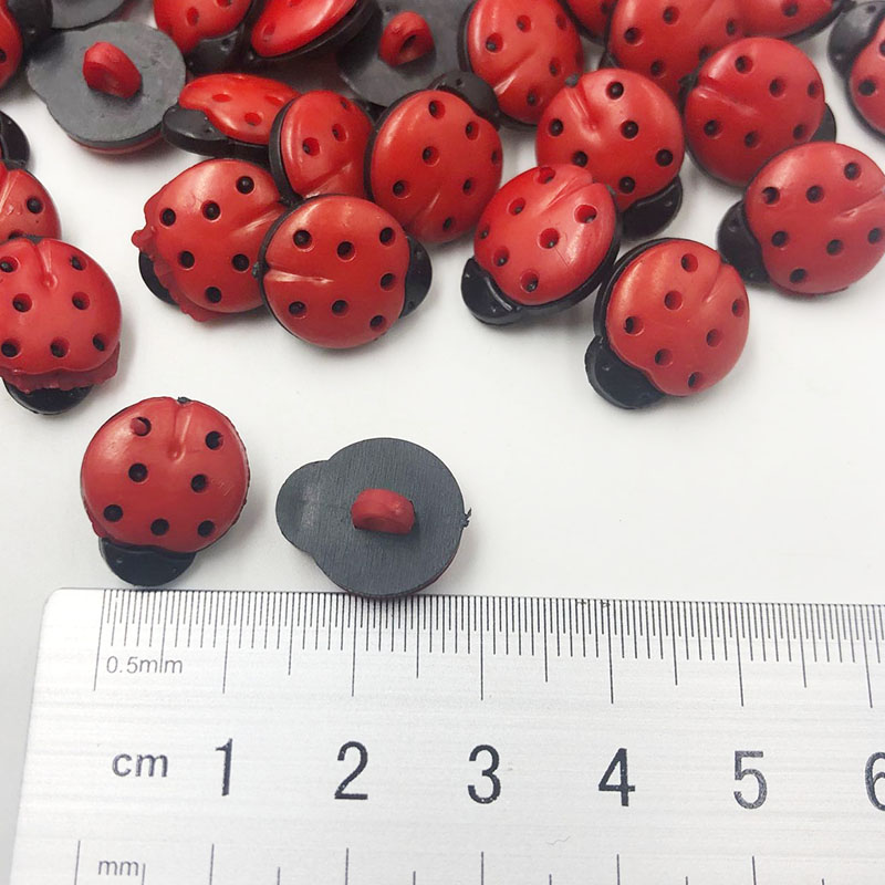 50/100 PCS สีแดง Ladybug DIY a - Button Hole Cutter บทวิจารณ์และราคา