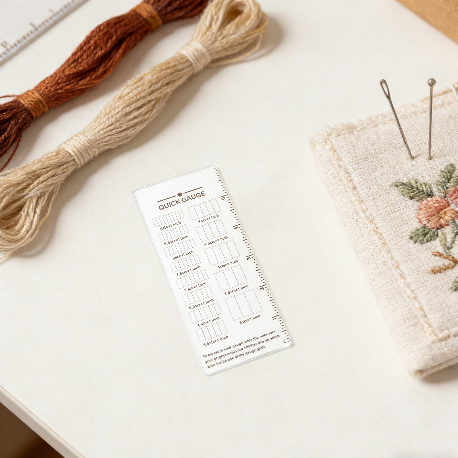 ไม้บรรทัดวัดขนาดงานถัก 2 ชิ้น  - Sewing Knit บทวิจารณ์และราคา