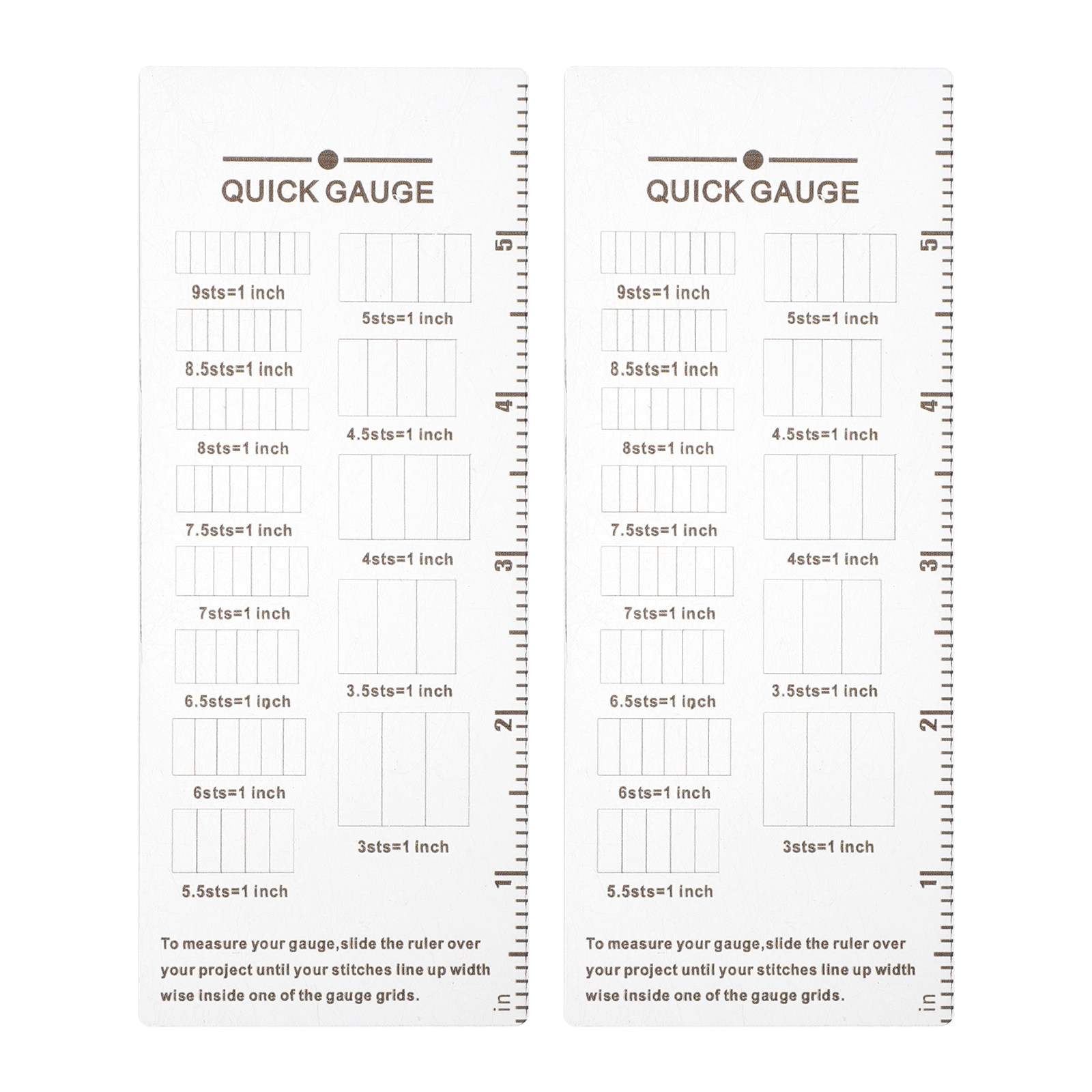 ไม้บรรทัดวัดขนาดงานถัก 2 ชิ้น  - Sewing Knit บทวิจารณ์และราคา