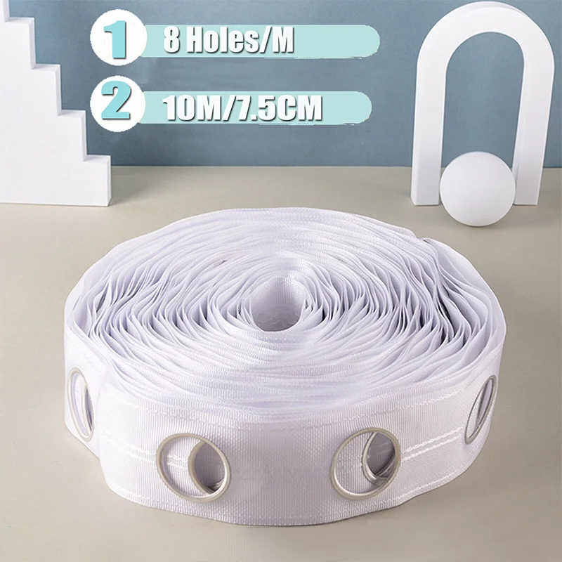เทปเจาะรูตาไก่สำหรับม่านสีขาว  - Sewing Eyelet Fabric บทวิจารณ์และราคา