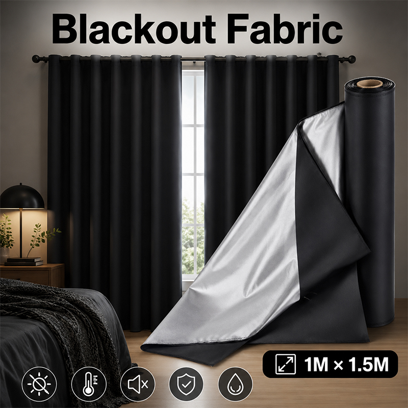 ผ้ากันแสงสีดำเคลือบเงิน 1 เมตร - Sewing Fabric บทวิจารณ์และราคา