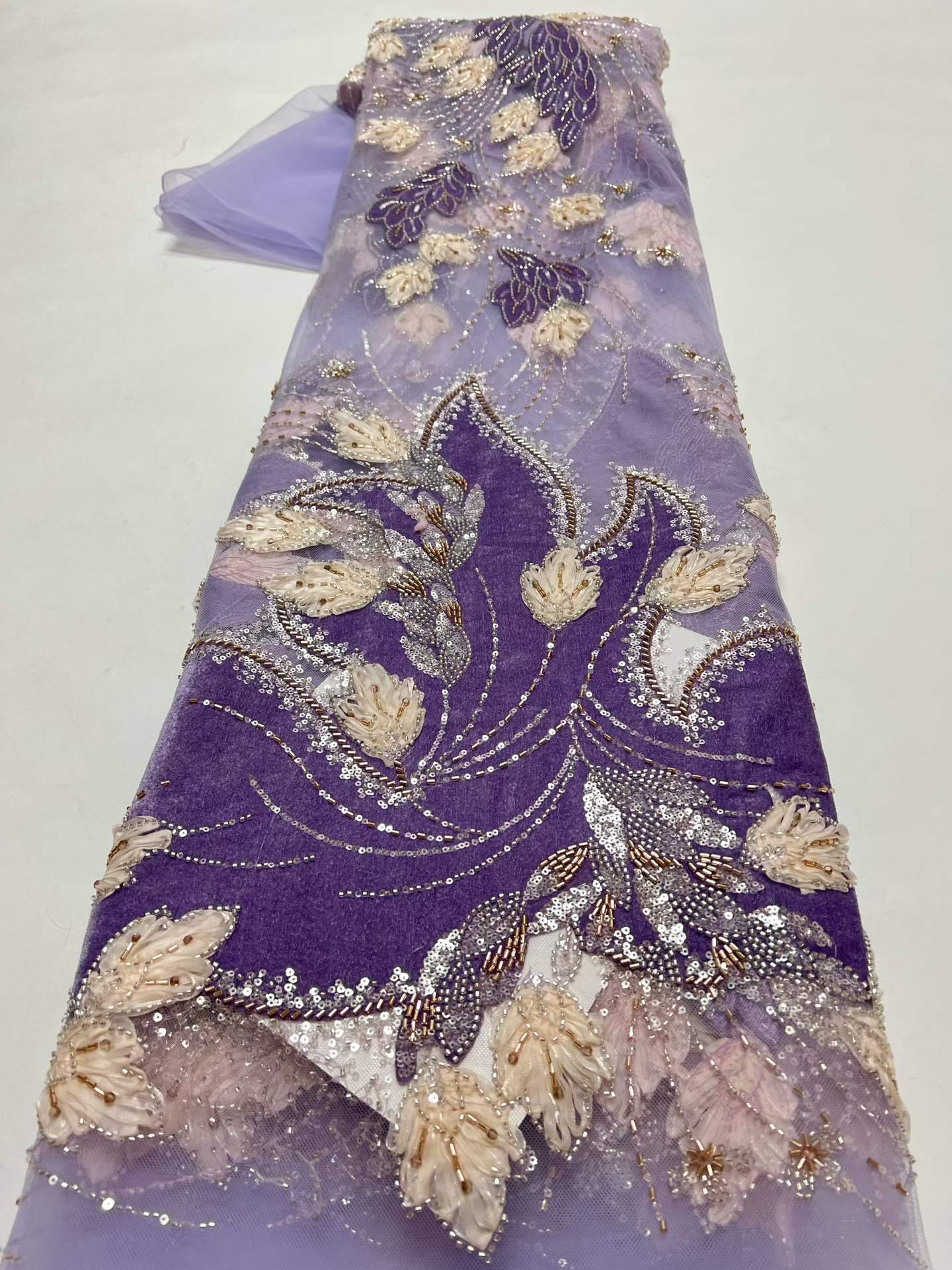 ผ้าลูกไม้ปักลายกำมะหยี่แอฟริกั - Sewing Velvet Fabric บทวิจารณ์และราคา