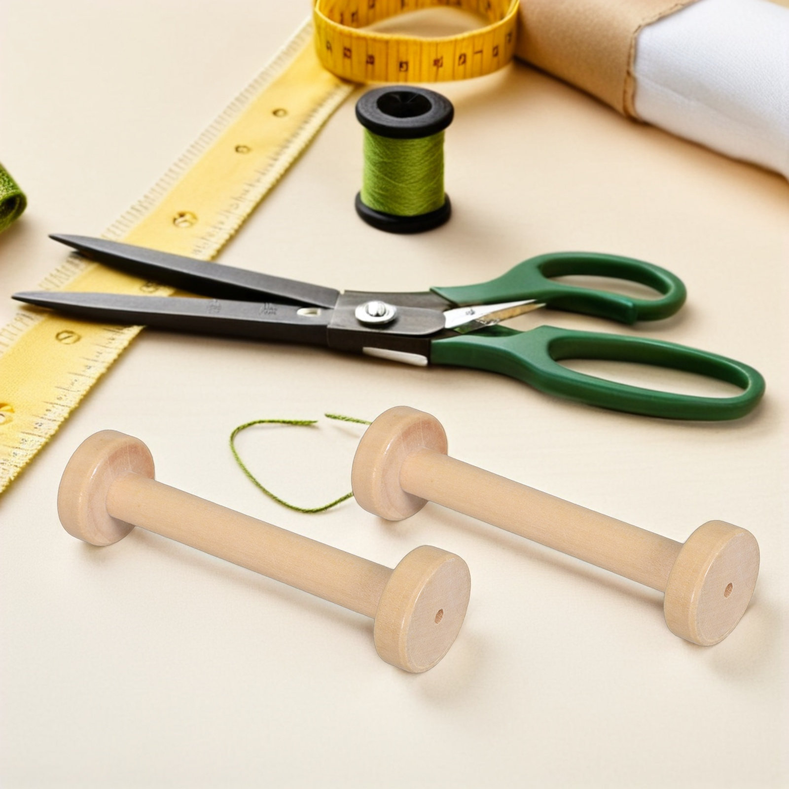 แกนม้วนไม้ 5 ชิ้น แบบธรรมชาติ  - Textile For Sewing บทวิจารณ์และราคา