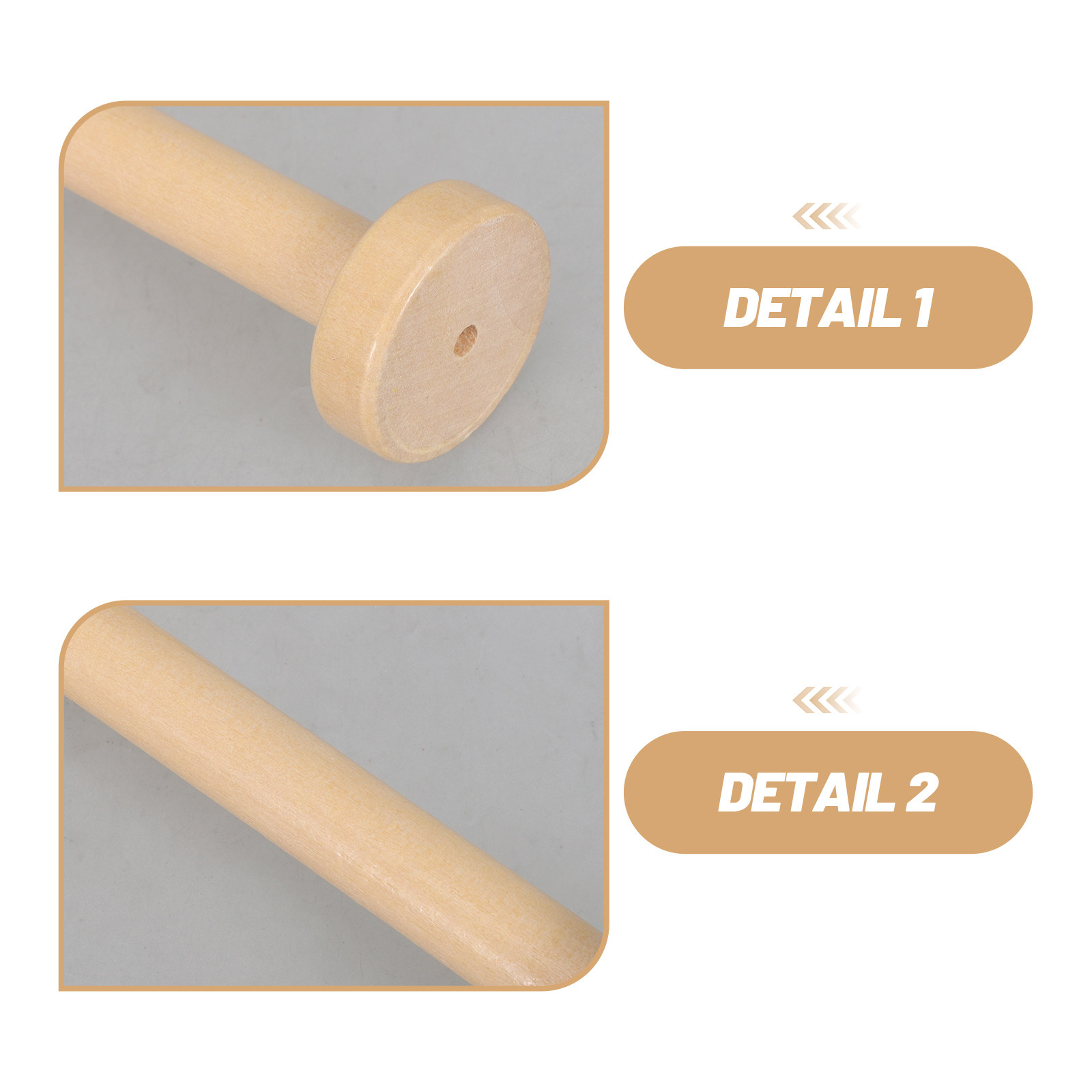 แกนม้วนไม้ 5 ชิ้น แบบธรรมชาติ  - Textile For Sewing บทวิจารณ์และราคา