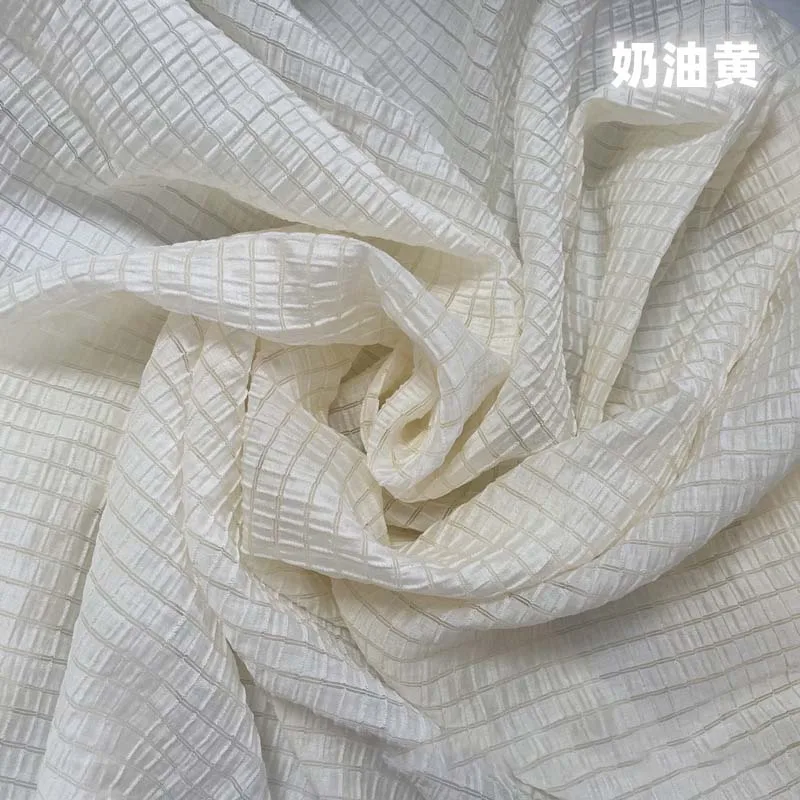 ผ้าลายตารางสีเหลืองครีม เนื้อผ - Is Sewing A Textile Craft บทวิจารณ์และราคา