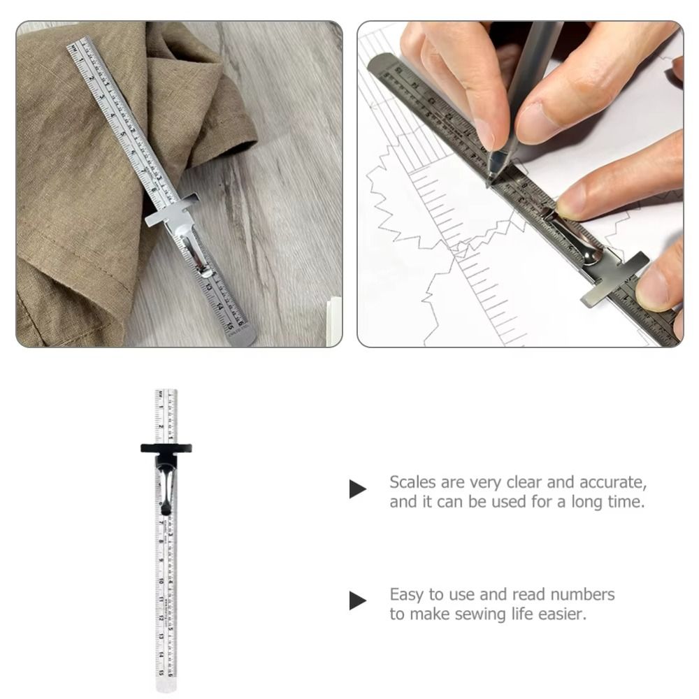 ไม้บรรทัดสแตนเลสแบบถอดได้ พร้อ - Seam Gauge Metal บทวิจารณ์และราคา