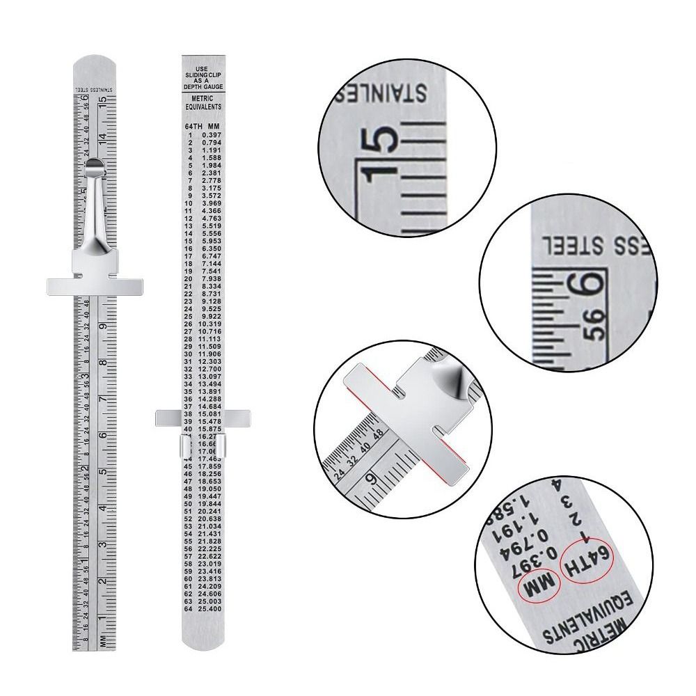 ไม้บรรทัดสแตนเลสแบบถอดได้ พร้อ - Seam Gauge Metal บทวิจารณ์และราคา