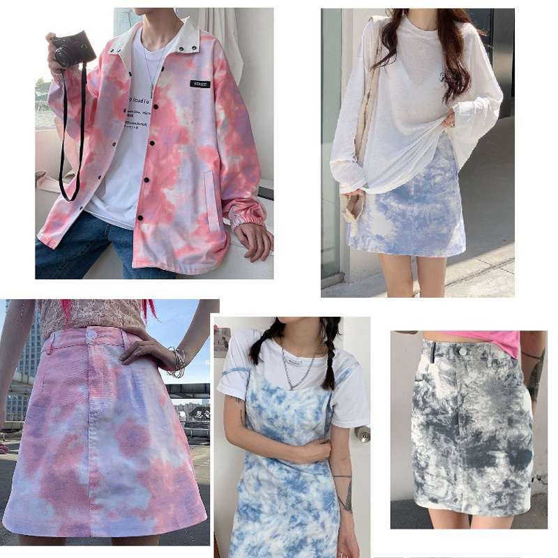 100*150 ซม.สี Tie Dye ล้างผ้า  - Sewing Tie Dye บทวิจารณ์และราคา