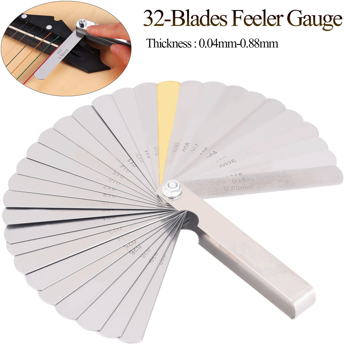 32 ชิ้น/เซ็ตกีตาร์ String วัดค - Seam Gauge Metal บทวิจารณ์และราคา