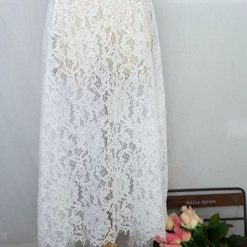 ผ้าลูกไม้ไนลอนหนา 3 เมตร * 150 - Textile And Sewing Supply บทวิจารณ์และราคา