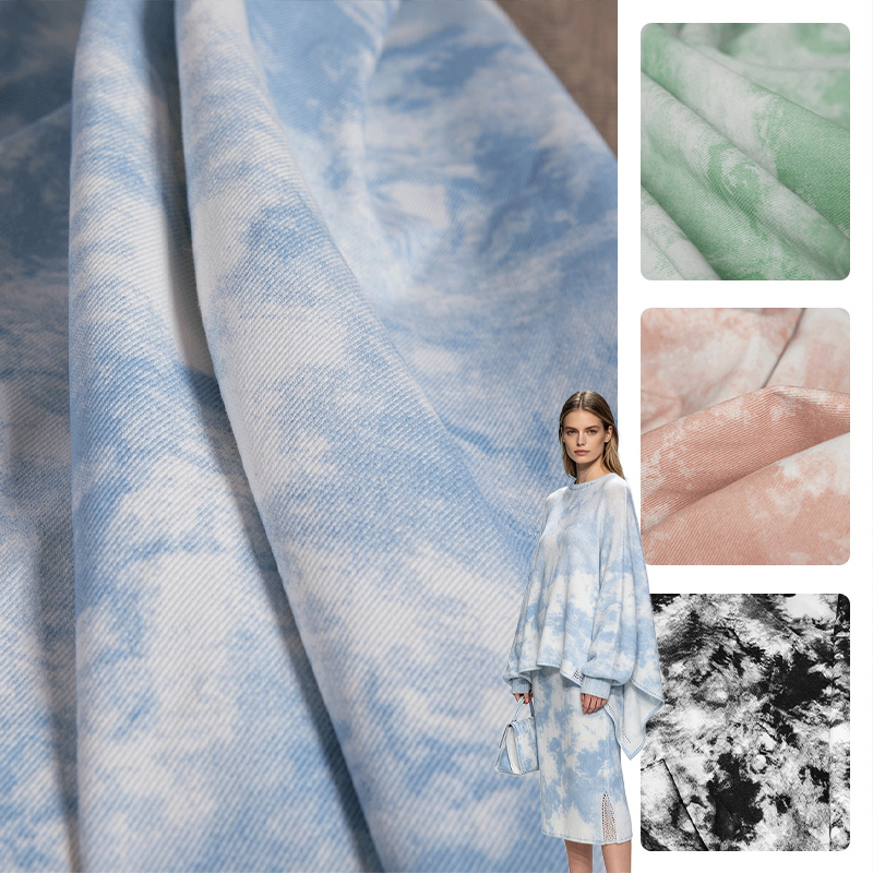 ผ้าฝ้ายย้อมสีลายเมฆ ขนาด 100/3 - Sewing Tie Dye บทวิจารณ์และราคา