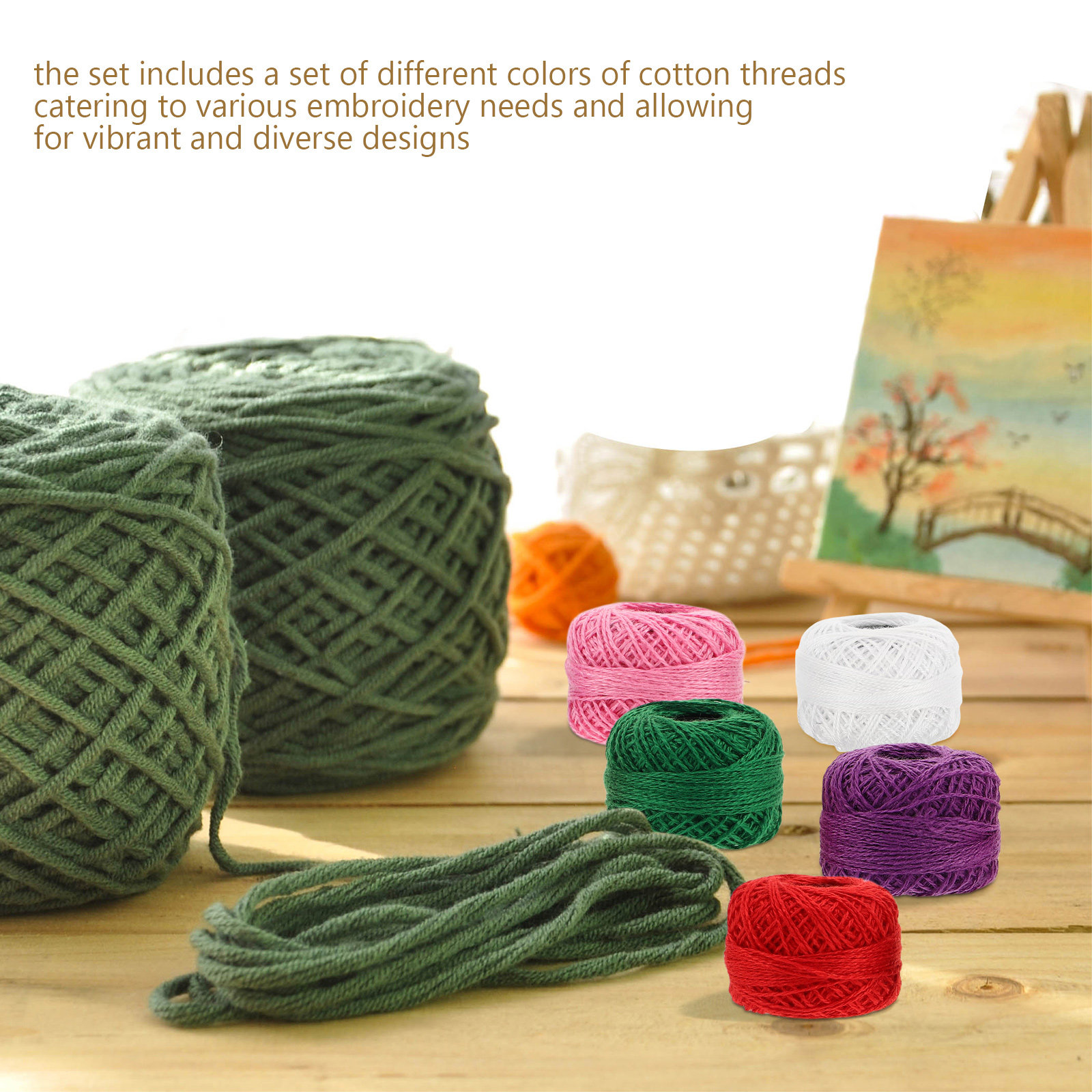 ด้ายปักผ้าฝ้าย 12 ชิ้น สีสันสด - Sewing Knit บทวิจารณ์และราคา