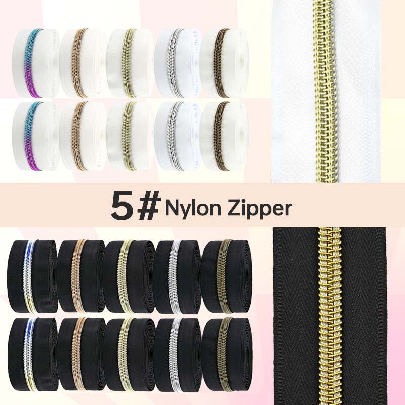 5/10/20 เมตร เทปซิปสีดำ/ขาว 5  - Textile And Sewing Supply บทวิจารณ์และราคา