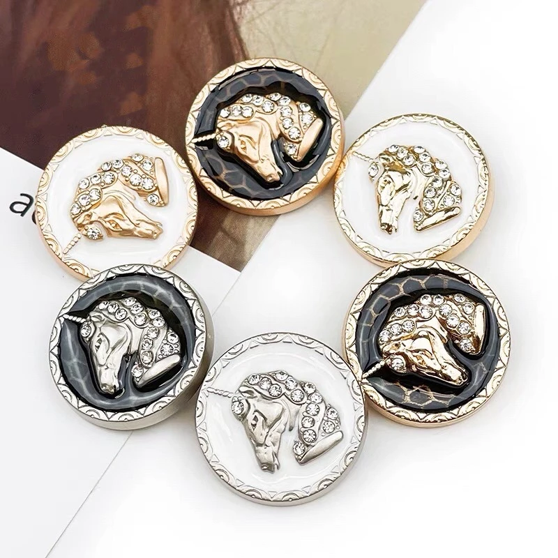10ชิ้นนูนแฟชั่นวินเทจยูนิคอร์น - Button Hole Cutter บทวิจารณ์และราคา