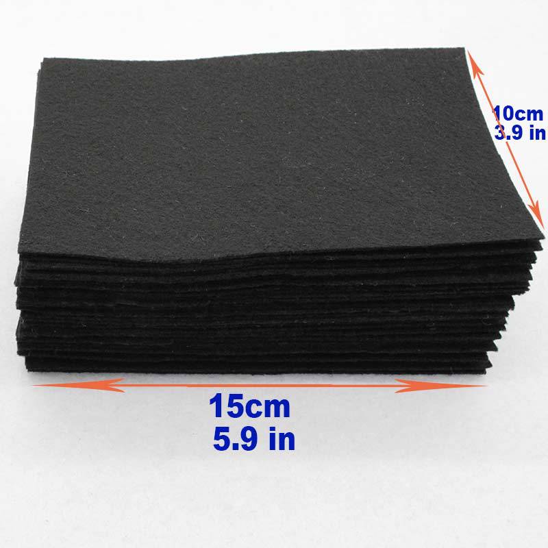 40 ชิ้น/ล็อต ผ้าสักหลาดสีดำ ขน - Is Sewing A Textile Craft บทวิจารณ์และราคา