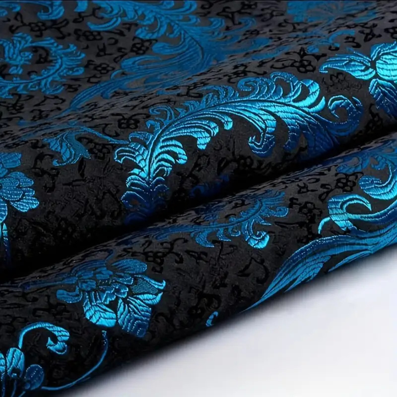 ผ้าลายปักหางนกฟีนิกซ์สีน้ำเงิน - Sewing Fabric บทวิจารณ์และราคา