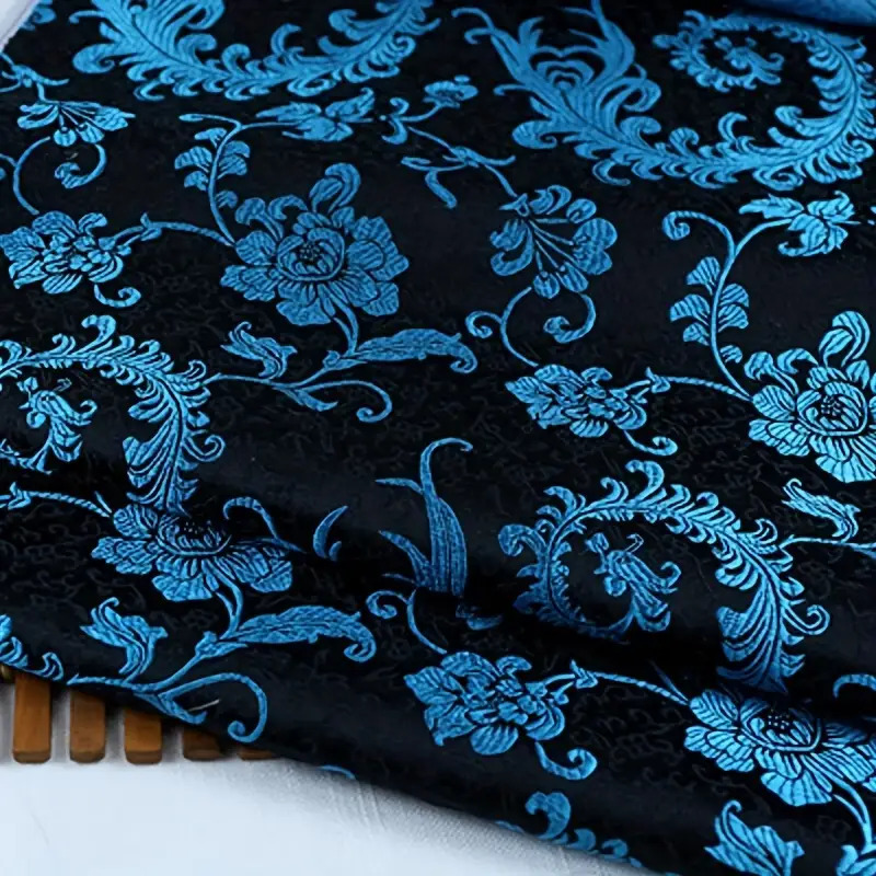 ผ้าลายปักหางนกฟีนิกซ์สีน้ำเงิน - Sewing Fabric บทวิจารณ์และราคา