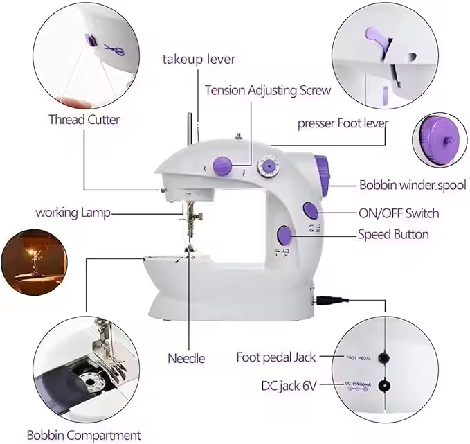 จักรเย็บผ้าไฟฟ้าขนาดเล็กสำหรับ - Textile Sewing Factory บทวิจารณ์และราคา