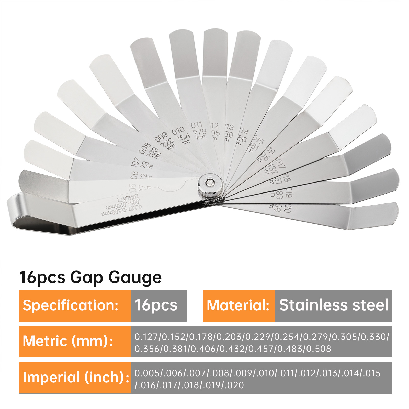 ชุดเกจวัดระยะวาล์วสแตนเลส อุปก - Seam Gauge Metal บทวิจารณ์และราคา