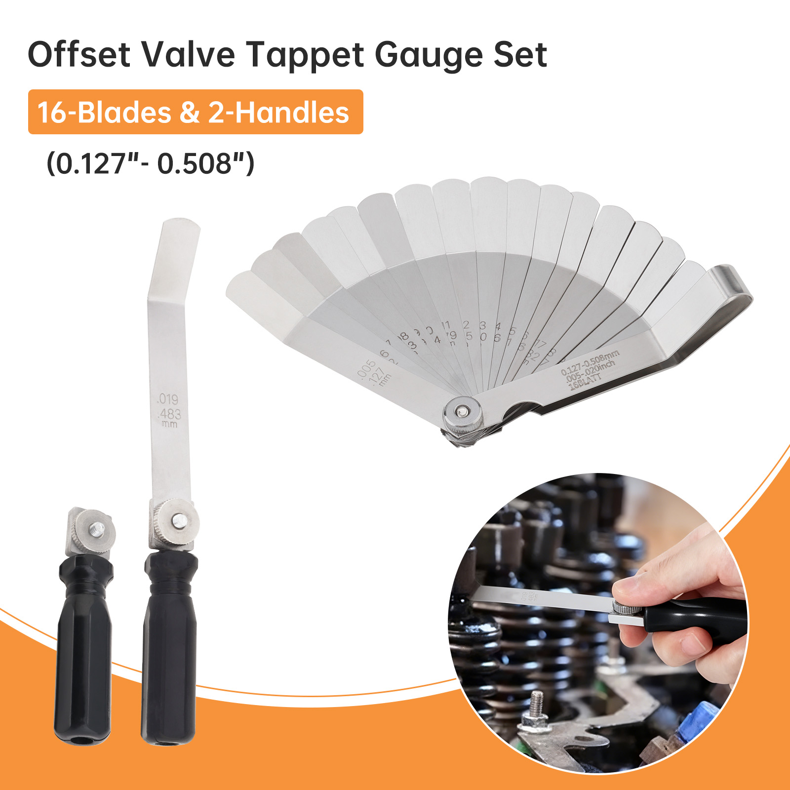 ชุดเกจวัดระยะวาล์วสแตนเลส อุปก - Seam Gauge Metal บทวิจารณ์และราคา