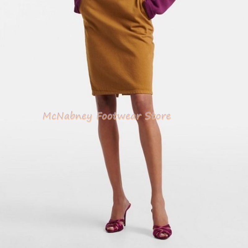 รองเท้าส้นเข็มผ้าซาตินแบบไขว้ส - Sewing Fabric บทวิจารณ์และราคา